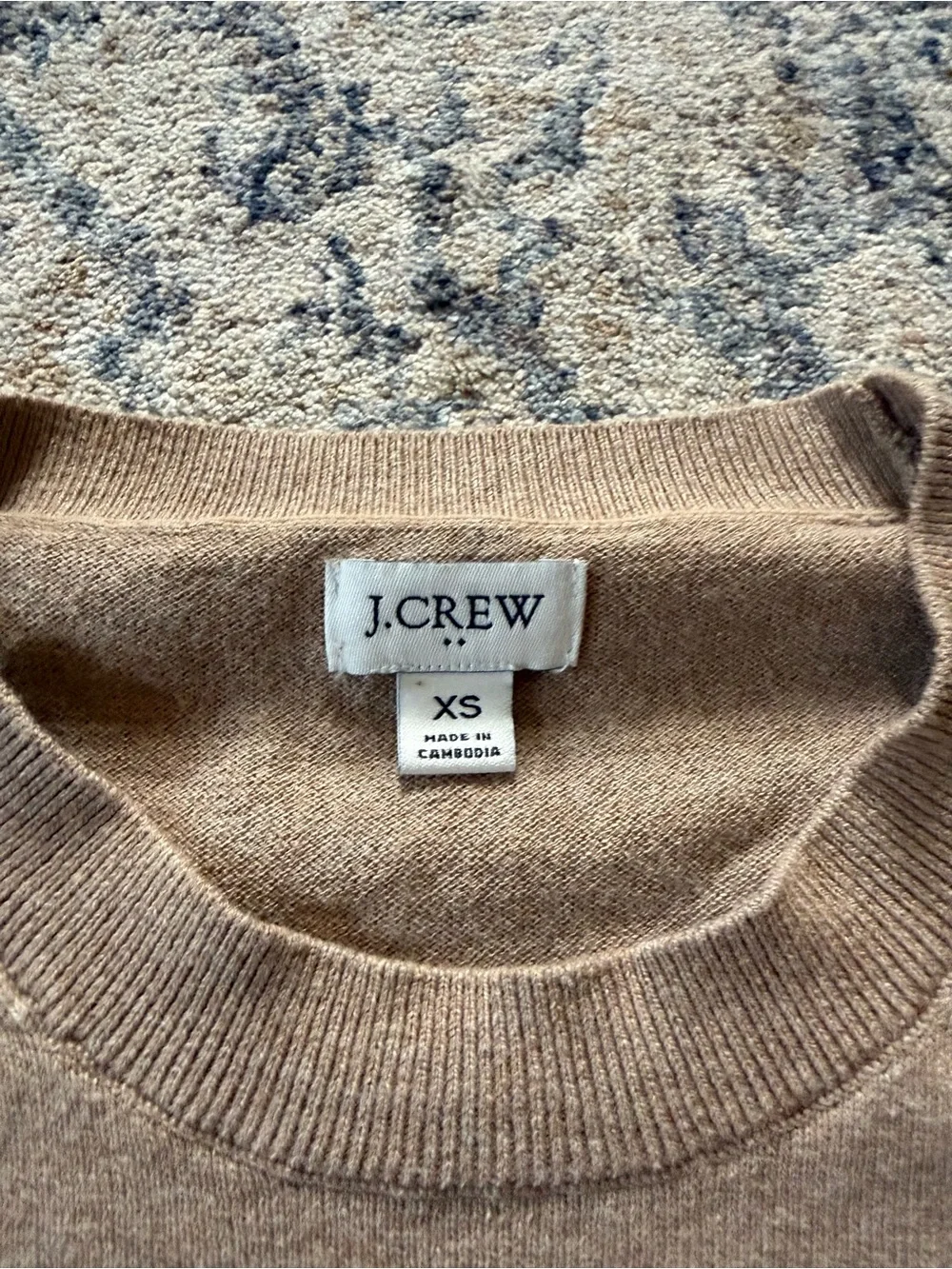 J. Crew Short-Sleeve Sweater in Brown